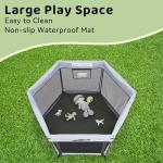 Pamo Babe Portable Playpen with Canopy and Mattress