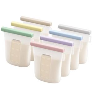Reusable Silicone Breastmilk Storage Bags - 7 Pack