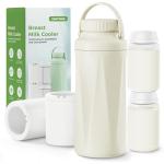 EASYVAVA 22oz Portable Breast Milk Cooler Bottle