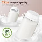 EASYVAVA 22oz Portable Breast Milk Cooler Bottle