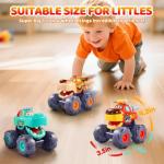 OCATO Pull Back Monster Trucks for Toddlers