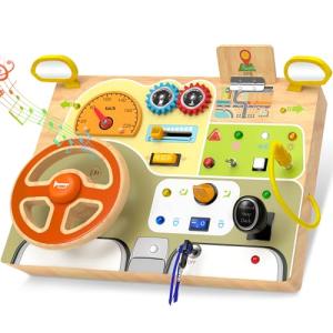 Montessori Toddler Busy Board with Lights