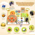 Montessori Toddler Busy Board with Lights