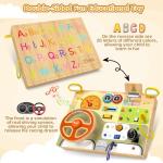 Montessori Toddler Busy Board with Lights