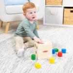Melissa & Doug Wooden Shape Sorting Cube Toy