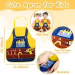 TONZE Kids Wooden Tool Set for Toddlers