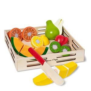 Melissa & Doug Wooden Toy Fruit Cutting Set