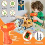 Kids Wooden Truck Tool Set with Toy Drill