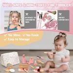Wooden Pretend Makeup Kit for Toddlers