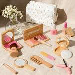 Wooden Pretend Makeup Kit for Toddlers