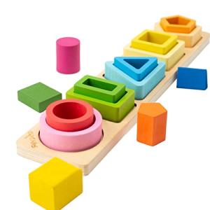 Montessori Sorting and Stacking Toys for Toddlers