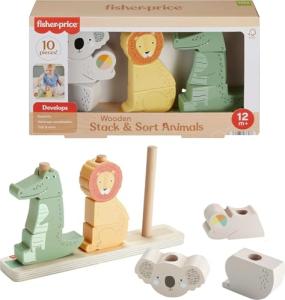 Fisher-Price Wooden Stack and Sort Animal Toy