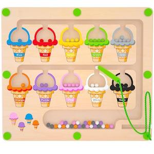 Magnetic Color & Number Maze Puzzle for Toddlers