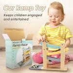 Montessori Wooden Car Ramp Race Track Set