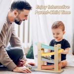 Montessori Wooden Car Ramp Race Track Set