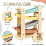 Montessori Wooden Car Ramp Race Track Set