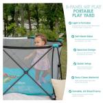 Regalo My Portable Play Yard, 6-Panel Aqua