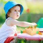 Wooden Montessori Shape Sorting Toy for Toddlers