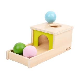 Montessori Object Permanence Box with Three Balls