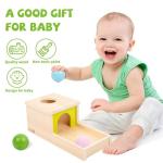 Montessori Object Permanence Box with Three Balls