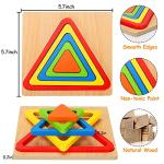Montessori Wooden Shape Sorting Puzzle for Toddlers