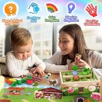 Montessori Wooden Sensory Toys for Toddlers