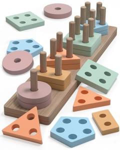 Montessori Shape Sorter Toy for Toddlers