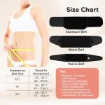 3 in 1 Postpartum Belly Support Wrap (Midnight Black)