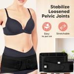 3 in 1 Postpartum Belly Support Wrap (Midnight Black)