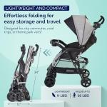 Compact Kolcraft Cloud Plus Lightweight Toddler Stroller - Gray