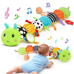 Musical Plush Caterpillar Toy for Babies 0-6 Months