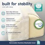 hiccapop [1-Pack] Toddler Bed Rail Bumper | Bed Bumper for Toddlers | Kids Foam Safety Bed Guard Rail for Toddlers | Bed Side Rail