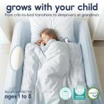 hiccapop [1-Pack] Toddler Bed Rail Bumper | Bed Bumper for Toddlers | Kids Foam Safety Bed Guard Rail for Toddlers | Bed Side Rail