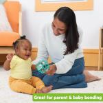 Bright Starts Teal Oball Easy-Grasp Rattle Toy