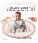 Baby Play Gym Mat with Toys and Milestone Cards