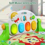 Cute Stone Baby Gym Play Mat with Piano