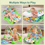 Cute Stone Baby Gym Play Mat with Piano