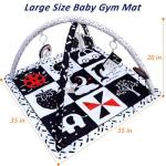 Poycuna Black and White Baby Play Gym Mat