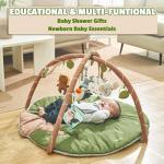 8-in-1 Baby Play Gym Mat with Detachable Toys