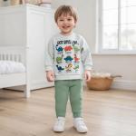 Dinosaur Sweatshirt and Pants Set for Toddlers