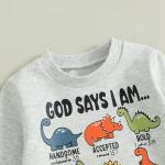 Dinosaur Sweatshirt and Pants Set for Toddlers