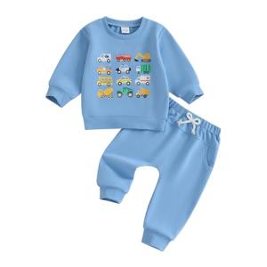 Fernvia Toddler Boy Winter Outfit Set - Blue
