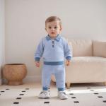 Toddler Boy Striped Sweater and Pant Set