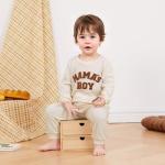 Kupretty Toddler Boy Waffle Knit Outfit Set