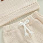 Kupretty Toddler Boy Waffle Knit Outfit Set