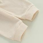 Kupretty Toddler Boy Waffle Knit Outfit Set