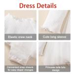 Cute Baby Girl Dress & Plaid Cardigan Set