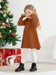 AlisOker Toddler Girls' Ruffle Knit Sweater Dress