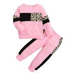 Toddler Girl Leopard Print Sweatshirt & Pants Set
