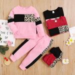 Toddler Girl Leopard Print Sweatshirt & Pants Set